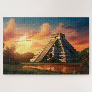 Puzzle mit Chichen Itza, Mexiko.
