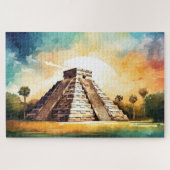 Puzzle mit Chichen Itza, Mexiko. (Horizontal)