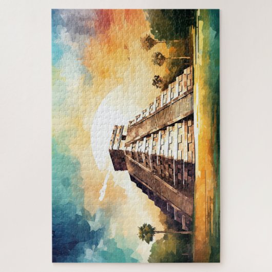 Puzzle mit Chichen Itza, Mexiko. (Vertikal)