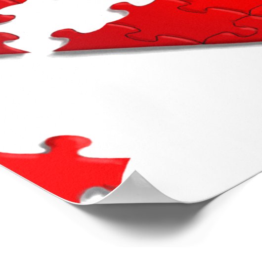 Puzzle mit christlicher Liebe Poster (Ecke)