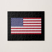 Puzzle mit der amerikanischen Flagge, rot-weiß-bla (Horizontal)