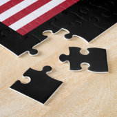 Puzzle mit der amerikanischen Flagge, rot-weiß-bla (Seite)
