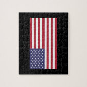 Puzzle mit der amerikanischen Flagge, rot-weiß-bla (Vertikal)