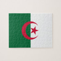 Puzzle mit der Flagge Algeriens