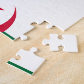 Puzzle mit der Flagge Algeriens (Seite)