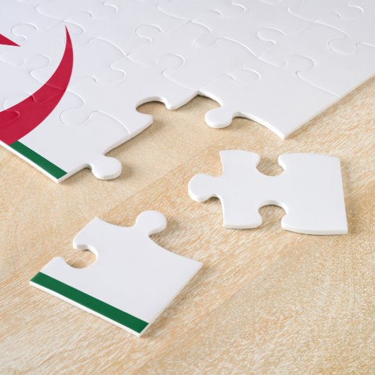 Puzzle mit der Flagge Algeriens (Seite)