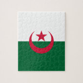 Puzzle mit der Flagge Algeriens (Vertikal)