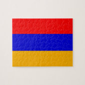 Puzzle mit der Flagge Armeniens (Horizontal)