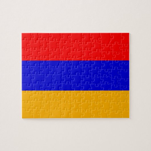 Puzzle mit der Flagge Armeniens (Horizontal)
