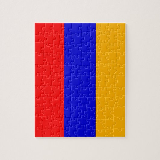 Puzzle mit der Flagge Armeniens (Vertikal)