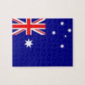 Puzzle mit der Flagge Australiens (Horizontal)