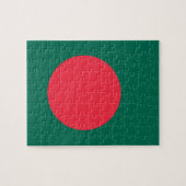 Puzzle mit der Flagge Bangladeschs (Horizontal)