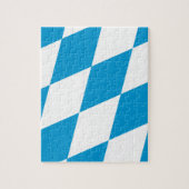 Puzzle mit der Flagge Bayerns (Vertikal)