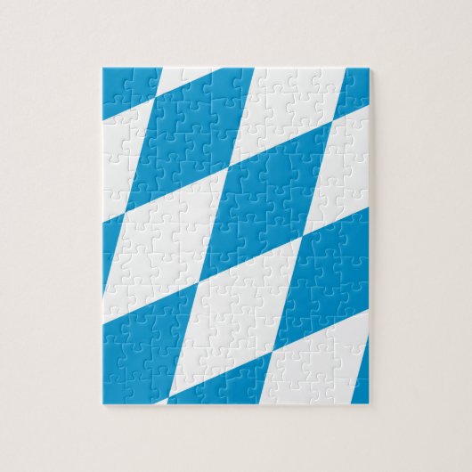 Puzzle mit der Flagge Bayerns (Vertikal)