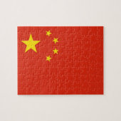 Puzzle mit der Flagge der China (Horizontal)
