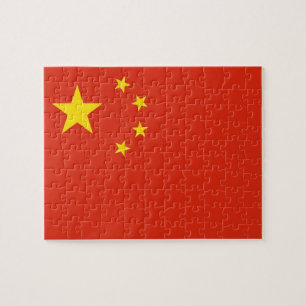 Puzzle mit der Flagge der China