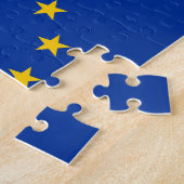 Puzzle mit der Flagge der europäischen Gewerkschaf (Seite)
