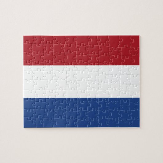 Puzzle mit der Flagge der Niederlande (Horizontal)