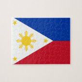 Puzzle mit der Flagge der Philippinen (Horizontal)