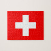 Puzzle mit der Flagge der Schweiz (Horizontal)