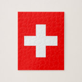 Puzzle mit der Flagge der Schweiz (Vertikal)