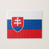 Puzzle mit der Flagge der Slowakei (Horizontal)