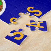 Puzzle mit der Flagge des Kansas-Staat (Seite)