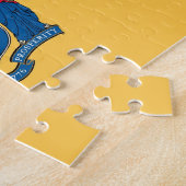 Puzzle mit der Flagge des New Jersey-Staat (Seite)