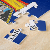 Puzzle mit der Flagge des New Yorker Staat (Seite)