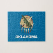 Puzzle mit der Flagge des Oklahoma-Staat (Horizontal)