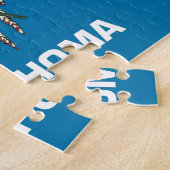 Puzzle mit der Flagge des Oklahoma-Staat (Seite)