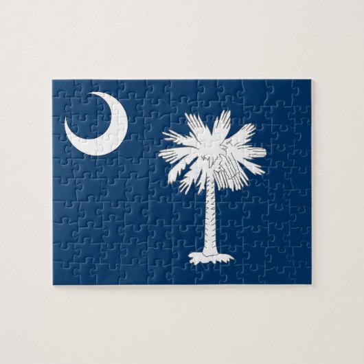 Puzzle mit der Flagge des South Carolina-Staat (Horizontal)