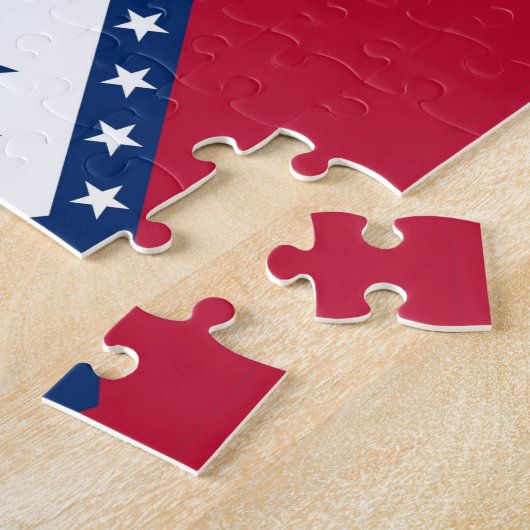 Puzzle mit der Flagge des Staat Arkansas (Seite)