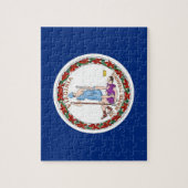 Puzzle mit der Flagge des Staat Virginia (Vertikal)