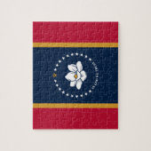 Puzzle mit der Flagge des US-Bundesstaates Mississ (Vertikal)