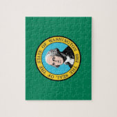 Puzzle mit der Flagge des Washingtoner Staat (Vertikal)