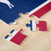 Puzzle mit der Flagge des Wyoming-Staat (Seite)