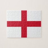Puzzle mit der Flagge Englands (Horizontal)