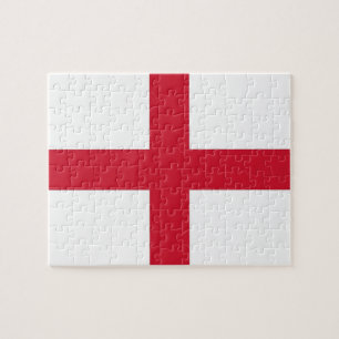 Puzzle mit der Flagge Englands