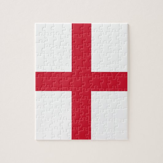 Puzzle mit der Flagge Englands (Vertikal)