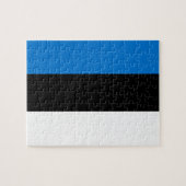 Puzzle mit der Flagge Estlands (Horizontal)