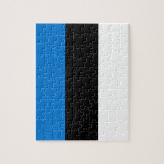 Puzzle mit der Flagge Estlands (Vertikal)