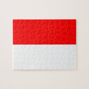 Puzzle mit der Flagge Indonesiens