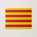 Puzzle mit der Flagge Kataloniens, Spanien<br><div class="desc">Feiern Sie Ihre Liebe für Katalonien mit diesem patriotischen Puzzle mit der lebendigen Flagge Kataloniens, Spanien! Dieses wunderschön gestaltete Puzzle zeigt die ikonischen roten und gelben Streifen der Senyera, die das reiche kulturelle Erbe Kataloniens und seine starke regionale Identität symbolisieren. Dieses herausfordernde und einladende Puzzle ist perfekt für Puzzlefans und...</div>