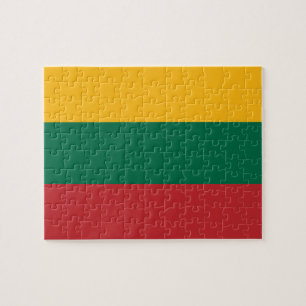 Puzzle mit der Flagge Litauens