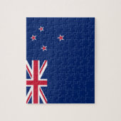 Puzzle mit der Flagge Neuseelands (Vertikal)