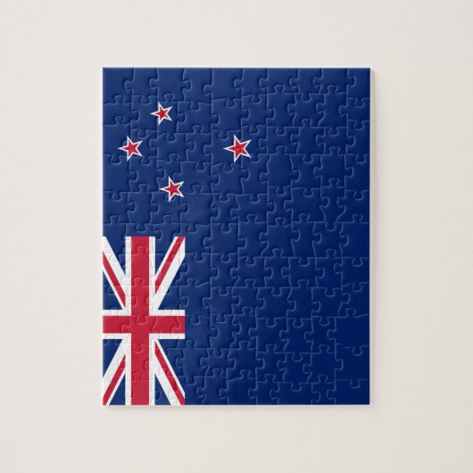 Puzzle mit der Flagge Neuseelands (Vertikal)