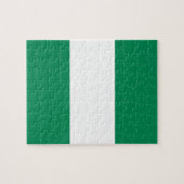 Puzzle mit der Flagge Nigerias (Horizontal)