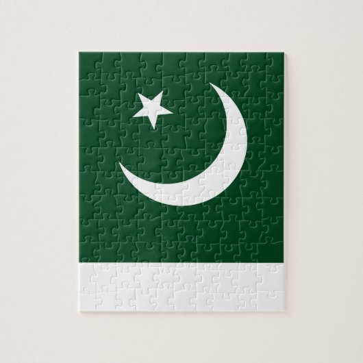 Puzzle mit der Flagge Pakistans (Vertikal)