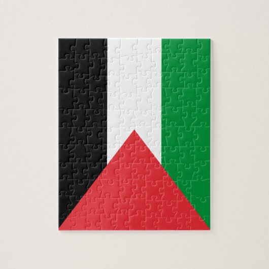 Puzzle mit der Flagge Palästinas (Vertikal)